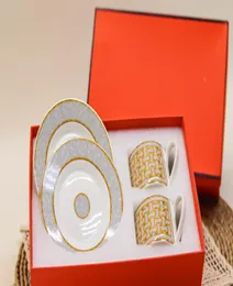 Fine tazza in porcellana per tazza da tè da caffè maniglia squisita tazze di design di lusso regalo 3396878