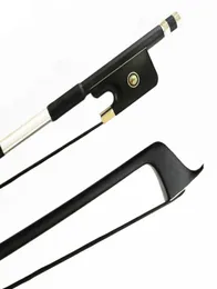 New 44 Size Carbon Fiber Cello Bow Pernambuco Performance Black Horsehair Ebony Frog Round Stick1003685