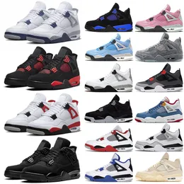 4 Jumpman Mens Basketball Shoes 4s Red Thunder Military Black Cat Cool Grey Pure Money University Blue Midnight Navy Men Womens Trainers