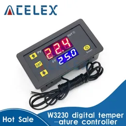 W3230 12V 24V AC110-220V Probe Line 20A Digital temperaturkontroll LED Displaymostat med värme/kylinstrument