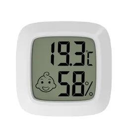 Instrumenty temperatury Pokój dziecięcy elektroniczny termohygrometr temperatura i miernik wilgotności domowy wbudowany magnes do adsorpcji