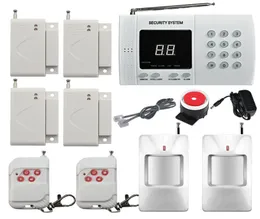 Wireless PIR Home Security Burglar Alarm System Auto Dialing Dialer 2x Infrared Motion Detector 4x DoorWindows Alarm Sensor8277971