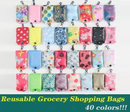 Reusable Grocery Shopping Bags Foldable Grocery Bags Folding Shopping Tote Bag Fits in Pocket Eco Friendly Washable Durable and Li8772939