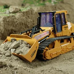 Electric/RC Car 1/16 RC Truck Bulldozer Dumper crawler Tractor Model Engineering Lighting Excavator Radio Controlled Toys For Boy Gift 221209