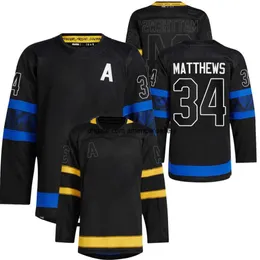 Jerseys de h￳quei de gelo Stitch Auston personalizado Matthew Mark John Nylander Jack Marner Maple Campbell William Rielly Tavares Hockey Sti