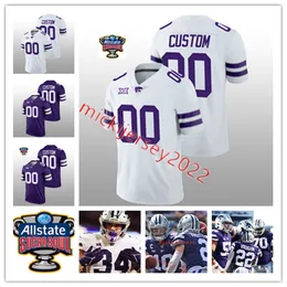 American College Football Wear Adrian Martinez Duke Shelley Kansas State Wildcats Football Jersey Individuell Jordy Nelson Collin Klein Phillip Brooks Malik Knowles Ka