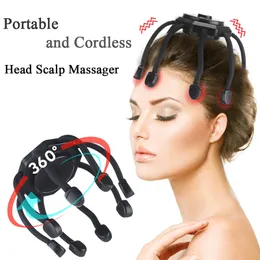 Head Massager Electric Octopus Claw Scalp 3 -lägen Vibrationsmassage Terapeutisk skrapare Relieftrötthet Förbättra Sleep 221208