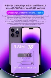R-SIM18 5G Unlock Card for iPhone14pro max 6s/7/8/12 iOS16 ESIM