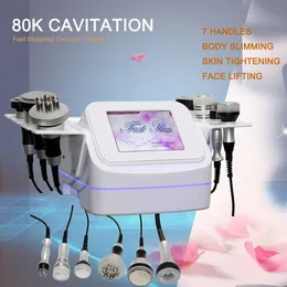 Máquina de cavitación 80K Ultrasónica para adelgazar Quema de grasa Eliminación de celulitis Vacío Rf Cavi Lipo Dispositivo de contorno corporal en venta