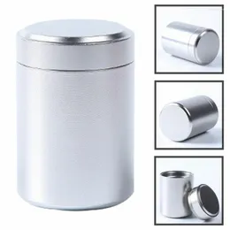 Storage Bottles 70ML Aluminum Can Solid Color Airtight Smell Proof Container Stash Metal Sealed Tea Jar Boxes For Home Travel