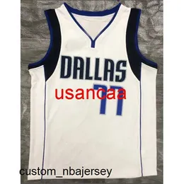 zszywanie 77# Doncic White Basketball Jerseysize S M L XL XXL