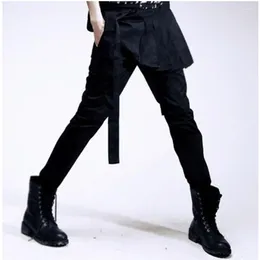 Men's Pants Men's Short Leg Spring And Autumn Dark Neutral Extremely Compact Body High Waist Large Size Tights