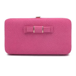 محفظة مصممة جديدة للمحفظة الشهيرة Women Women and Pres Clutch Pu Carteiras Wallet Ladies Pareal Base 2576