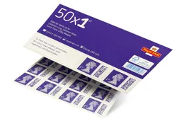 Royal 50x1 Large Letter Stamps First Class Mail UK Post Self Adhäsive5514299