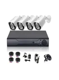 Güç Kaynağı Video Kablosu Dahil Dış Mekan 1080p Tam HD Güvenlik Kamera Sistemi için 4CH CCTV Kamera Kiti5433660