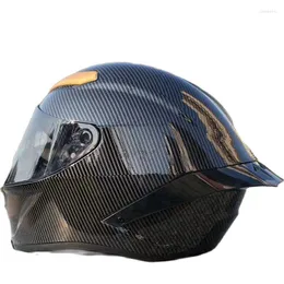 Kaski motocyklowe Czarna rocznica mężczyzn Kapelusz Helmetmotorcycle z GP-R Spoiler Full Face Helmet Safety Motorcross Casque