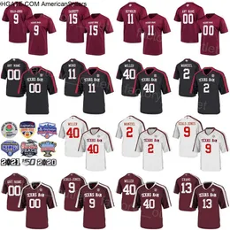 NCAA Futbol Texas Am Aggies College 2 Johnny Manziel Jersey 9 Ricky Seals-Jones-15 Myles Garrett 13 Mike Evans 11 Josh Reynolds 40 Von Miller Takımı Özel İsim Numarası