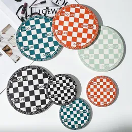 Modern Designed Round Wooden Coasters Table Placemat Coffee Cup Mat Desk Non-slip Heat Insulation Tea Pad CPA4503 ss1210