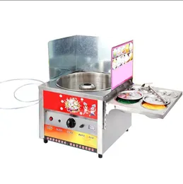 2022 Fryer Machine Commercial Fancy Gas Sweet Cotton Candy Maker Flower Candyfloss DIY Mandhmallow Machine Fairy Sugar Floss Soszklęta