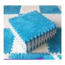 Baby Rugs Playmats 10 Pcs Soft Plush Childrens Mat Play Toys Eva Foam Puzzle Carpet In Room Keep Warm Playmat 30X30X1Cm 210402 Dro Dhhpz