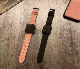 Watch Bands for Apple iwatch 1 2 3 4 5 6 Fashion Letter V Stripe For Luxury Leather Watchband Replacement Wrist Band Straps acelet3201591