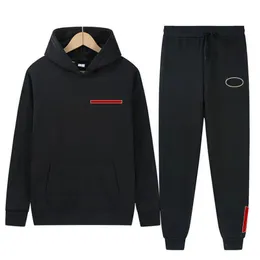 남자 tracksuit 후드 점퍼 두 조각 세트 까마귀 바지 정장 망 디자이너 tracksuit