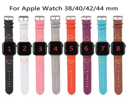 Строкатель Designer Watch -полосы для Apple Watch Band 42 мм 38 мм 40 мм 44 -мм iwatch 5 4 3 2 полосы роскошные кожаные щики для часов watchband whol2569991
