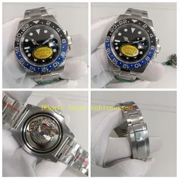 2 F￤rg 904L Steel N Factory Cal 3186 Automatisk Watch Men's Super V12 version 116710 116719 Blue Black Ceramic Bezel 116710BL331T