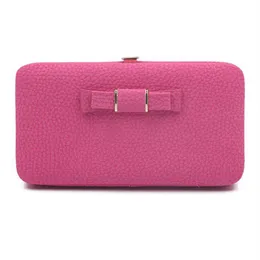 محفظة مصممة جديدة للمحفظة الشهيرة Women Women and Pres Clutch Pu Carteiras Wallet Ladies Pareal Base 238t