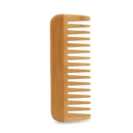 Natural High-quality Bamboo and Wood Comb Beard Comb Health Bamboo Comb Laser Engraving Logo wholesale FY5530