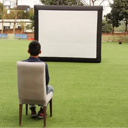 Personalized 3x2.5 Meters inflatable movie screen / cinema / blow up outdoor screens toys sports