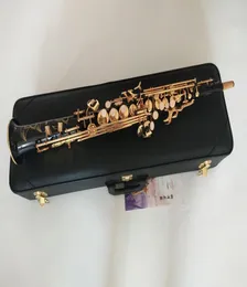 NEU NEUE HALLE SOPRANO SAXOPHONE S901 B Tune Musical Instruments Lacked Gold Professional Grad mit Mundstück7709447