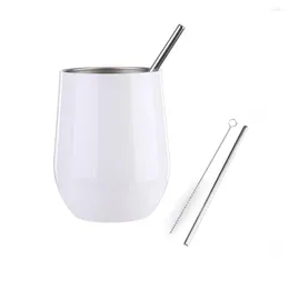 Mugs Drinkware Eggs Cup Stainless Steel Vacuum Cups Modern Yerba Mate Gourd Set Rose Gold Container With Straw Lid Cleaning Brush