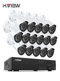 HView 16CH Surveillance System 16 1080P Outdoor Security Camera 16CH CCTV DVR Kit Video Surveillance Android Remote View7251402