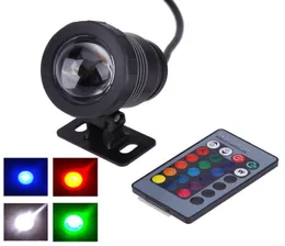 Ny 10W 12V Remote Control Color Change RGB Underwater LED Flood Light CE ROHS IP68 950lm Underwater Pool Light Underwater Light2440506