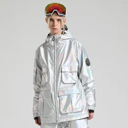 Giacche da sci 2023 Giacca da sci Top Donna Uomo Sport all'aria aperta Snowboard Tuta impermeabile con cappuccio antivento Abbigliamento Cappotto da neve