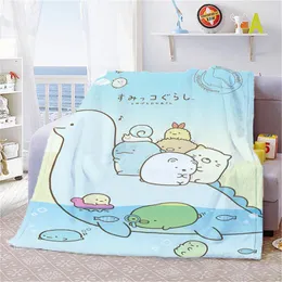 Koce rzucają koc do dekoracyjnej sofy zima sumikko gurashi boho home dekoracje bedspread na sypialni dekoracja sypialni