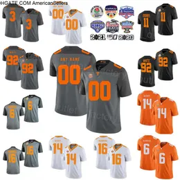 NCAA College Tennessee Voluntários Futebol 16 Peyton Manning Jersey 6 Alvin Kamara 14 Eric Berry 11 Joshua Dobbs 3 Eric Gray 92 Reggie White Orange Gray