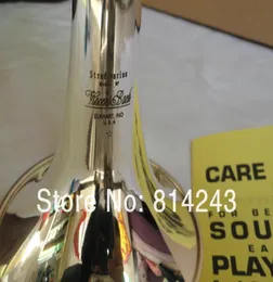 BACH LT180S37 Qualidade da marca BB Trumpe Brass Silver Plated Instruments Musical Pérola Buttons BB Trumpe4040401