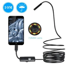 7mm Endoskop Kamera USB Mini Su Geçirmez 0510m Yumuşak Kablo Yılan Tüpü Muayene Borescope Kameraları Android Loptop PC Defteri1948395