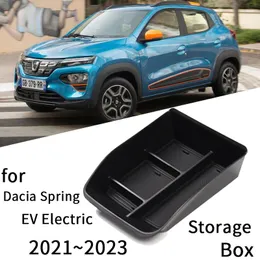 Car Organizer For Dacia Spring EV Electric 2022 Accessories 2023 1SET Central Console Armrest Storage Box Holder Interior