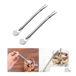 Drinking Straws 304 Stainless Steel Bombilla Sts Yerba Mate Filter St Gourd Spoons Drop Delivery Home Garden Kitchen Dining Homefavor Dhf4K