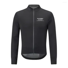 Racingjackor Black Cycling Jacket Men Windbreak Watreproof Coat Ultralight Bicycle Long Sleeve Jersey Outdoor Sport
