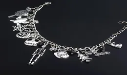 Link Chain The Nightmare Before Christmas Bracelet Jack Skellington Snowflakes Pumpkin Skull Charms Bangle Bracelets Halloween Je6557717