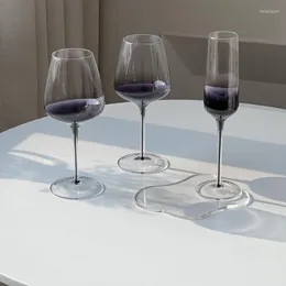 Weingläser Traum Lila Farbverlauf Becher Tasse Kreative Persönlichkeit Home Küche Farbiges Champagnerglas Licht Luxus Dekoration