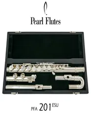 Продажа жемчуга Альт -флейта PFA201ESU изогнутые головные суда разделить 16 клавиш закрытая дыра g мелодия никель серебро с case2353736