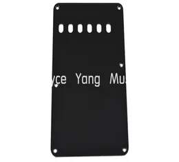 Black White 1 PLY Electric Guitar Back Plate Tremolo Cover 6Hole For Fender Strat Style Electric Guitar Pickguard 3113026