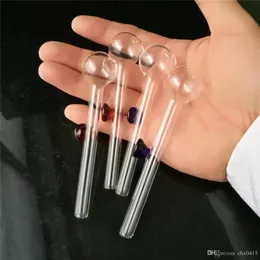 Färg transparent mini potten rak fulcrum grossistglas bongs oljevatten rör glas rör olje riggar rökning