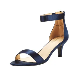 Sandaler drömpar kvinnor pumpa hälen sandaler klassiska lågt stilettos faux läder sommar sandaler ankel spänne bröllop fest klackar skor t221209