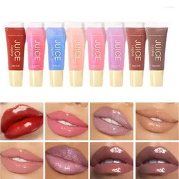 Lipgloss-Feuchtigkeitsöl, 8 Stück, feuchtigkeitsspendend, getönte Frauen für vollere Lippen, reduziert Trockenheit